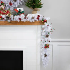 Northlight Commercial Length White Canadian Pine Artificial Christmas Garland - 100' X 8" - Unlit -Christmas Decor Sale northlight v042672c20v042652c20v04273 styled 2 63862.1690296403