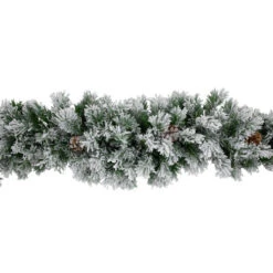 Northlight Flocked Angel Pine And Pine Cones Artificial Christmas Garland - 6.75' X 12" - Unlit -Christmas Decor Sale northlight v15090 02 60516.1690555853