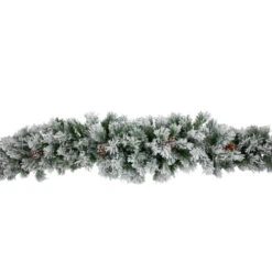 Northlight Flocked Angel Pine And Pine Cones Artificial Christmas Garland - 6.75' X 12" - Unlit -Christmas Decor Sale northlight v15090 05 65826.1690555853