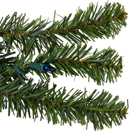 Pre-Lit Canadian Pine Artificial Christmas Garland - 9' X 12" - Multicolor Lights 10 Pre-Lit Canadian Pine Artificial Christmas Garland - 9' X 12" - Multicolor Lights - Image 8