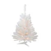 Northlight 3' Pre-Lit Snow White Artificial Christmas Tree, Clear Lights