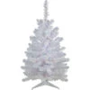Northlight 3' Pre-Lit LED Snow White Artificial Christmas Tree, Multi Lights -Christmas Decor Sale northlight v15871 01 85578.1692371583