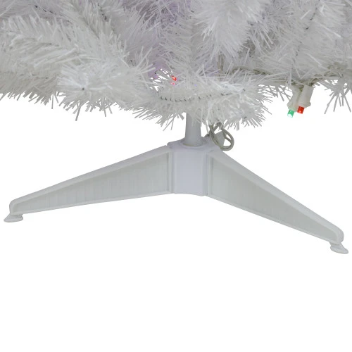 Northlight 3' Pre-Lit LED Snow White Artificial Christmas Tree, Multi Lights 4 Northlight 3' Pre-Lit LED Snow White Artificial Christmas Tree, Multi Lights - Image 2