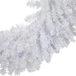 Northlight Pre-Lit White Pine Battery Operated Christmas Wreath - 36" - Multicolor LED Lights -Christmas Decor Sale northlight v15877 02 62677.1691074597