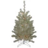 Northlight 3' Metallic Platinum Artificial Tinsel Christmas Tree - Clear Lights 2 Northlight 3' Metallic Platinum Artificial Tinsel Christmas Tree - Clear Lights -Christmas Decor Sale northlight v27338 00331.1664380279