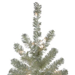 Northlight Metallic Platinum Artificial Tinsel Christmas Tree - 7 Ft Clear Lights -Christmas Decor Sale northlight v27339 2 17621.1665610424