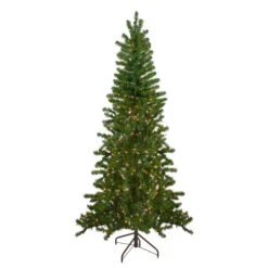 Northlight 7.5' Pre-Lit Medium Canadian Pine Artificial Christmas Wall Tree - Clear Lights