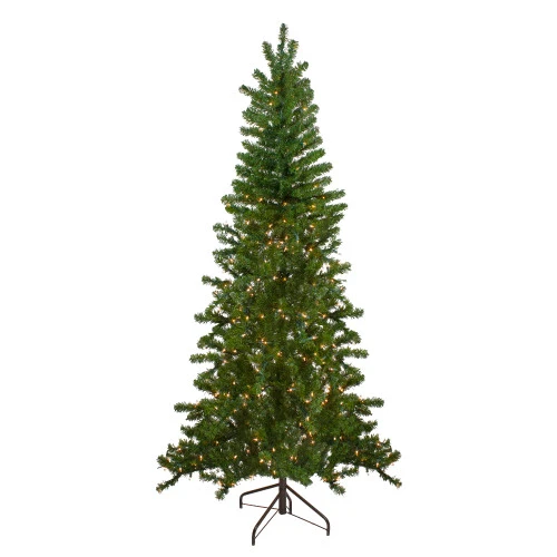 Northlight 7.5' Pre-Lit Medium Canadian Pine Artificial Christmas Wall Tree - Clear Lights 3 Northlight 7.5' Pre-Lit Medium Canadian Pine Artificial Christmas Wall Tree - Clear Lights