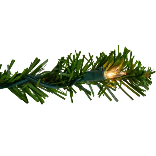 Northlight 7.5' Pre-Lit Medium Canadian Pine Artificial Christmas Wall Tree - Clear Lights 4 Northlight 7.5' Pre-Lit Medium Canadian Pine Artificial Christmas Wall Tree - Clear Lights - Image 2