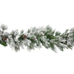 Real Touch™? Flocked Rosemary Emerald Angel Pine Artificial Christmas Garland - 9' X 14" - Unlit -Christmas Decor Sale northlight v27389 03 56612.1690642112
