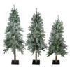 Northlight Set Of 3 Slim Flocked Alpine Artificial Christmas Trees 6' - Unlit -Christmas Decor Sale northlight v27447 57719.1588358965