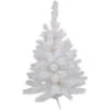 Northlight 3' Pre-Lit White Alaskan Pine Artificial Christmas Tree, Warm White LED Lights -Christmas Decor Sale northlight v94184 1 98802.1677147729
