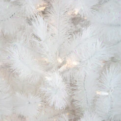 Northlight 7.5' Pre-Lit White Alaskan Pine Artificial Christmas Tree, Warm White LED Lights -Christmas Decor Sale northlight v94185 3 61367.1674121158