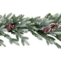 Northlight Real Touch™? Flocked Snowcap Grove Fir Artificial Christmas Garland - 7' X 15" - Unlit -Christmas Decor Sale northlight v96282 02 34751.1726279116