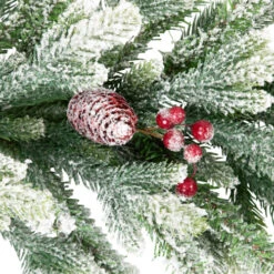 Northlight Real Touch™? Flocked Snowcap Grove Fir Artificial Christmas Garland - 7' X 15" - Unlit -Christmas Decor Sale northlight v96282 03 73287.1726279112