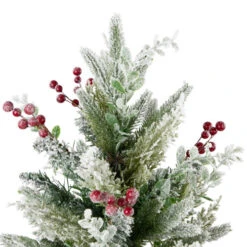 Northlight Flocked Balsam Pine Artificial Mini Christmas Tree In Burlap Base - 24" - Unlit -Christmas Decor Sale northlight v96299 02 94687.1726279113