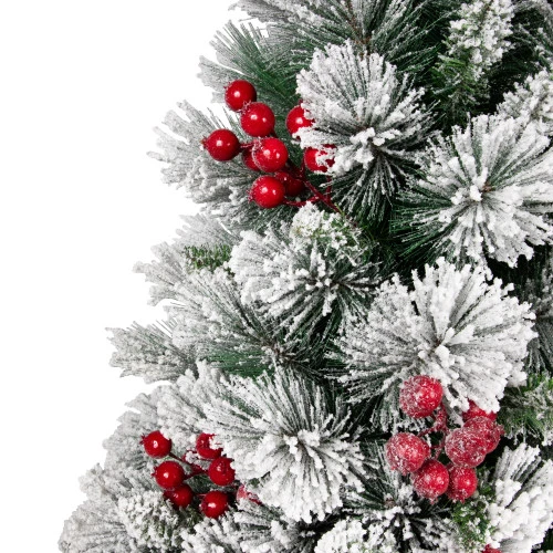 Real Touch™? Flocked Fairfield Fir Full Artificial Christmas Tree - 4.5' -Unlit 6 Real Touch™? Flocked Fairfield Fir Full Artificial Christmas Tree - 4.5' -Unlit - Image 4