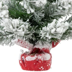 Northlight Flocked Angel Pine Artificial Mini Christmas Tree - 19" - Unlit -Christmas Decor Sale northlight v96302 03 03320.1726279114