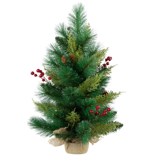 Spruce Pine Needle And Pinecone Artificial Mini Christmas Tree - 25" - Unlit 4 Spruce Pine Needle And Pinecone Artificial Mini Christmas Tree - 25" - Unlit - Image 2