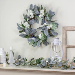 Northlight Iced Hydrangeas, Blueberries, And Foliage Artificial Christmas Wreath - 26 Inch, Unlit 7 Northlight Iced Hydrangeas, Blueberries, And Foliage Artificial Christmas Wreath - 26 Inch, Unlit -Christmas Decor Sale northlight vm26545 4 77133.1665611928