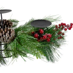 Northlight 32" Iced Mixed Pine, Berries And Pine Cones Christmas Pillar Candle Holder -Christmas Decor Sale northlight vm26551 3 96124.1588355767
