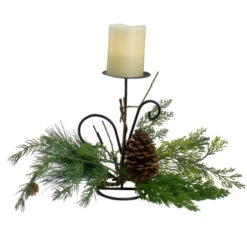 Northlight 10" Green Artificial Sprigs And Pine Cone Christmas Candle Holder 8 Northlight 10" Green Artificial Sprigs And Pine Cone Christmas Candle Holder -Christmas Decor Sale northlight vm89248 2 15895.1604542557