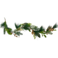 Northlight 5' Leaves, Berry And Cedar Artificial Christmas Garland - Unlit