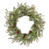Northlight Frosted Pine And Pinecone Christmas Wreath, 30-Inch, Unlit