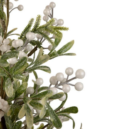 Northlight 2' Potted White Berry And Frosted Pine Christmas Tree, Unlit 6 Northlight 2' Potted White Berry And Frosted Pine Christmas Tree, Unlit - Image 4