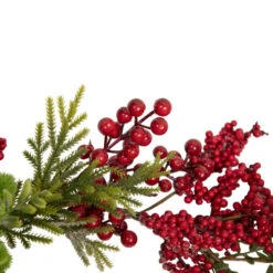 Northlight 5' X 12" Red Berry And Frosted Pine Christmas Garland - Unlit 6 Northlight 5' X 12" Red Berry And Frosted Pine Christmas Garland - Unlit -Christmas Decor Sale northlight vm92776 2 46146.1659562357