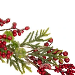 Northlight 5' X 8" Frosted Pine And Red Berry Christmas Garland - Unlit 7 Northlight 5' X 8" Frosted Pine And Red Berry Christmas Garland - Unlit -Christmas Decor Sale northlight vm92777 2 62763.1659734337