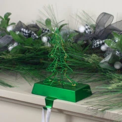 Northlight 8" LED Lighted Green Wired Christmas Tree Stocking Holder 8 Northlight 8" LED Lighted Green Wired Christmas Tree Stocking Holder -Christmas Decor Sale northlight wy89007 5 75229.1607655603