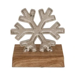Northlight 6" Silver Snowflake On Wood Look Base Christmas Stocking Holder 11 Northlight 6" Silver Snowflake On Wood Look Base Christmas Stocking Holder -Christmas Decor Sale northlight wy89060 2 46898.1609385230