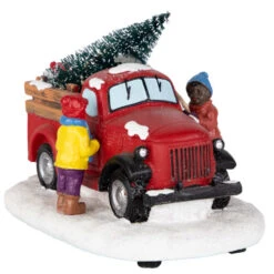 Northlight Family Bringing Home The Tree Christmas Village Display Piece - 6" -Christmas Decor Sale northlight xh93266 1 56796.1687529319