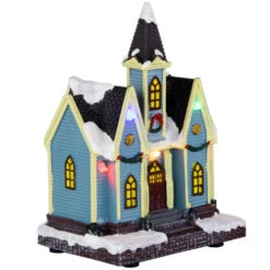Northlight LED Lighted Snowy Church Christmas Village Display Piece - 6" -Christmas Decor Sale northlight xh93268 3 54674.1687529318
