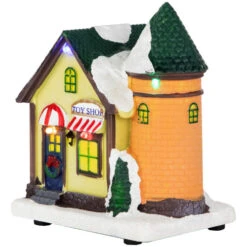 Northlight LED Lighted Snowy Toy Shop Christmas Village Display Piece - 5" -Christmas Decor Sale northlight xh93269 2 70527.1687529318