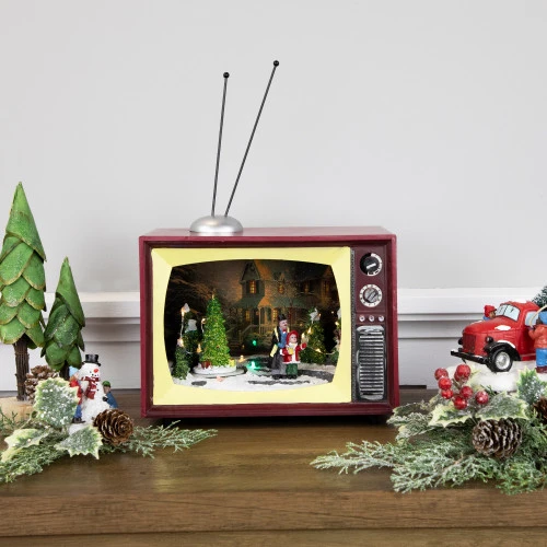 Northlight LED Lighted Animated And Musical TV Scene Christmas Display - 9.25" 4 Northlight LED Lighted Animated And Musical TV Scene Christmas Display - 9.25" - Image 2