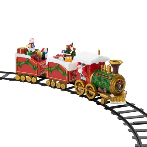 Northlight 16-Piece LED Lighted Musical And Animated Christmas Village Train 5 Northlight 16-Piece LED Lighted Musical And Animated Christmas Village Train - Image 3