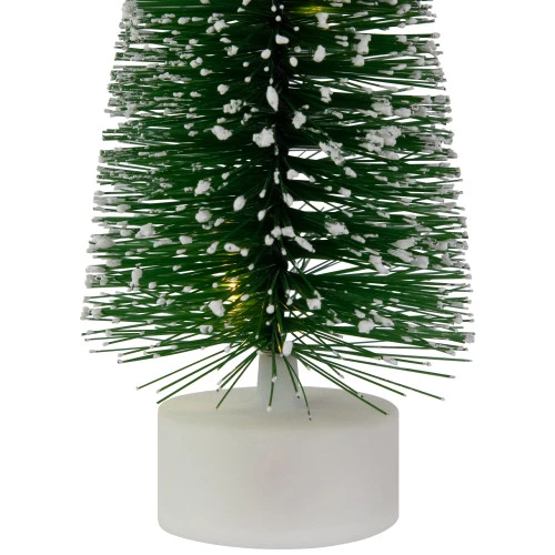 Northlight LED Lighted Mini Bottle Brush Pine Christmas Village Trees - Warm White - Set Of 2 7 Northlight LED Lighted Mini Bottle Brush Pine Christmas Village Trees - Warm White - Set Of 2 - Image 5