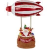 Musical And Animated Blimp And Santa Christmas Decoration - 8.5" - Red And White -Christmas Decor Sale northlight xh99390 2 10692.1701793919