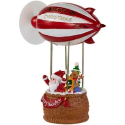 Musical And Animated Blimp And Santa Christmas Decoration - 8.5" - Red And White 12 Musical And Animated Blimp And Santa Christmas Decoration - 8.5" - Red And White -Christmas Decor Sale northlight xh99390 4 75357.1701793920