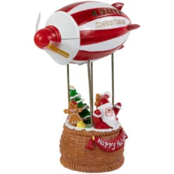 Musical And Animated Blimp And Santa Christmas Decoration - 8.5" - Red And White 13 Musical And Animated Blimp And Santa Christmas Decoration - 8.5" - Red And White -Christmas Decor Sale northlight xh99390 5 28638.1701793919