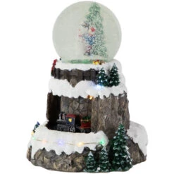 Northlight LED Lighted Animated And Musical Christmas Snowman And Train Snow Globe - 9.25" -Christmas Decor Sale northlight xh99395 2 09258.1689950424