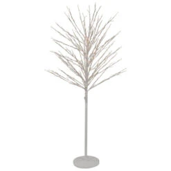Northlight 5' White LED Lighted Christmas Twig Tree - Warm White Lights