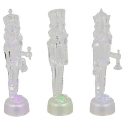 LED Lighted Icy Crystal Nutcracker Christmas Figures - 7.5" - Multicolor Lights -Set Of 3 -Christmas Decor Sale northlight y92102 2 updated 65545.1665346765