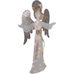 49.25" LED Lighted White And Gold Angel Christmas Decoration 12 49.25" LED Lighted White And Gold Angel Christmas Decoration -Christmas Decor Sale northlight y93942 3 57738.1677147713