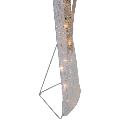 49.25" LED Lighted White And Gold Angel Christmas Decoration 7 49.25" LED Lighted White And Gold Angel Christmas Decoration - Image 5