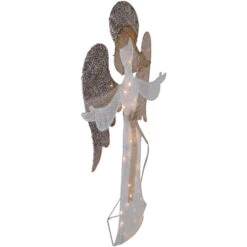 49.25" LED Lighted White And Gold Angel Christmas Decoration 14 49.25" LED Lighted White And Gold Angel Christmas Decoration -Christmas Decor Sale northlight y93942 5 83628.1677147713
