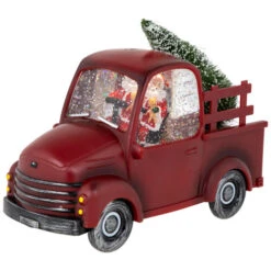 Northlight LED Lighted Santa In Red Retro Truck With Christmas Tree Snow Globe - 9" 11 Northlight LED Lighted Santa In Red Retro Truck With Christmas Tree Snow Globe - 9" -Christmas Decor Sale northlight y94776 02 62582.1696522478