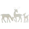 Northlight Set Of 3 LED Lighted White Reindeer Family Outdoor Christmas Decorations 29" -Christmas Decor Sale northlight ye92357 47750.1664638486